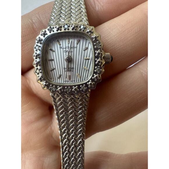 Marcel Drucker Watch Silver Quarts And Diamond Boarder With Stainless Steel - Picture 6 of 12